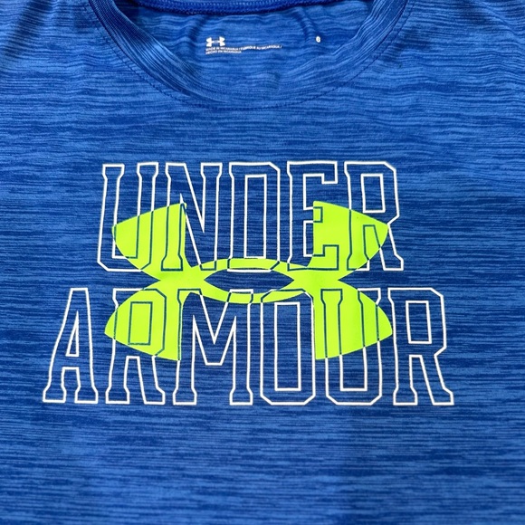 Under Armour Blue Activewear Shirt Size 6 - Picture 7 of 7
